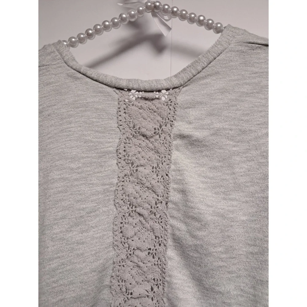 Girls 1989 Place‎ Gray Open Cardigan-size 10/12. Large